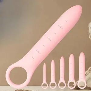 5 stk/sæt bløde silikone analpropper med skala Begynder analstimulator træner Sexlegetøj Rygbane Kvinde Flirt Butt Plug