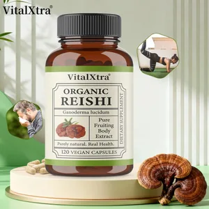 Cápsulas de hongo Reishi 1000 mg Ganoderma Lucidum apoya la salud inmune, relajación, sueño y energía natural, vegano, sin OGM