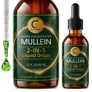 Mullein Drops for Lungs - Organic Liquid - Mullein Leaf Extract Supplement - Lung & Bronchial Cleanse