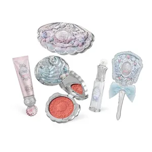 Flowerknows Shell's Jewel Maquiagem Gift Set Eye Blush Lip Glaze Setting Powder Correcting Primer para mulheres Kit completo