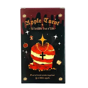 Apple Tarot Güverte 78 Kart Karanlık Peri Masalı Apple Temalı Tarot Kartları Kehanet Meditasyon Yeni Başlayan Koleksiyoncular için Cadılar Bayramı Hediyesi