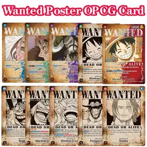 ONE PIECE Ρετρό Ζητείται αφίσα Κάρτα παιχνιδιού μεσολάβησης Luffy Buggy Shanks Ace Anime Κάρτα OPCG/PTCG / Κάρτα συναλλαγών συλλογής