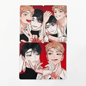 Red Thread Quest Hongsil BL Manhwa Photocards 4PCS Korean Manga Lomo Cards Cute Collection Suvenýr pro fanoušky anime