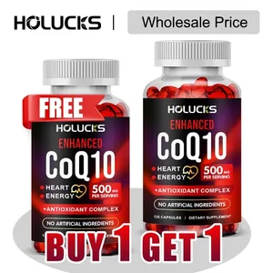 Compra 1 i aconsegueix 1 gratis! Suplement de 500 mg de CoQ10 per a la salut del cor, la producció d'energia i l'antioxidant promou la brillantor homes i dones