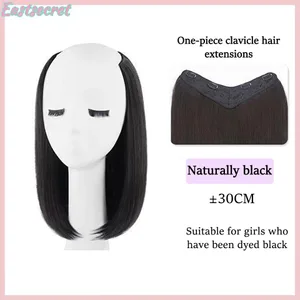 Rambut Panjang Penataan Wanita Sintetis Rambut Ekstra Panjang Wig Sintetis Ekstensi Rambut Berlapis Bagian Atas Kepala Meningkatkan Rambut