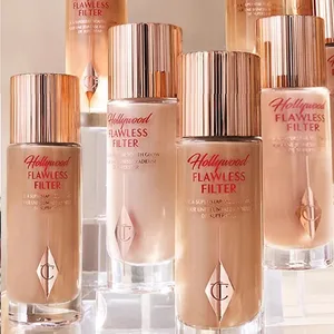 Charlotte Tilbury CT Highlighter Foundation Tekstur Kontinu dari Makeup Hydrating Concealer Mencerahkan Bedak Padat