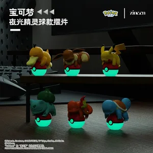 Γνήσιο Pokemon Pikachu Eevee Psydusk Squirtle Charmander Bulbasaur Anime Action Figure Toy Doll Διακόσμηση αυτοκινήτου Χριστουγεννιάτικο δώρο