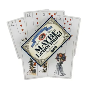 어쩌면 가족 파티를위한 Lenormand 오라클 카드 데크 고품질 운세 운세 타로 데크 카드
