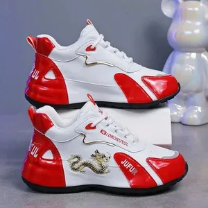 Moda masculina sapatos casuais de luxo tênis de couro à prova dwaterproof água sapato esportivo leve respirável antiderrapante tênis de basquete