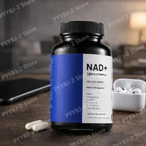 NAD+ Càpsula per a homes amb Resveratrol CoQ10 i suplement nutricional de zinc Suport antioxidant d'energia cel·lular 60 recomptes per ampolla