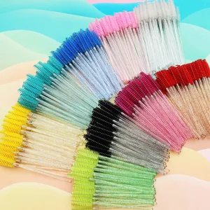 50 τμχ Crystal Eyelashes Brush Cob Αναλώσιμος βλεφαρίδες μιας χρήσης Extension Mascara Wands Makeup Professional Makeup Beauty Tool