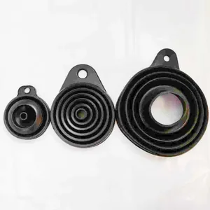 Silikonové nálevky pro kuchyňské použití Plnící láhve Přenos tekutého prášku (3 ks) 1 mini/1 malý/1 široký set nálevky