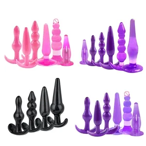 4/6 ชิ้น/เซ็ตปลอดภัยซิลิโคน Butt Plug Dildo สำเร็จความใคร่ Anal Plug ช่องคลอด Plug เพศของเล่นสำหรับชายหญิง anal Dilator ของเล่นสำหรับเกย์
