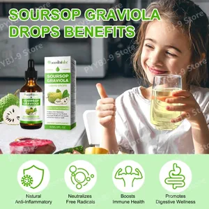 Acentiallabs Oferta fierbinte 60 ml Picături de lichid amar de Vicor Suplimente alimentare 100% Extract organic de Graviola de Vicor pentru Adlut