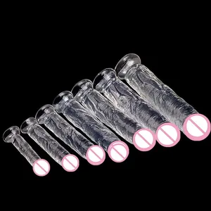 Realistic Dildo Jelly Penis Suction Cup Dildo Big Dick Female Masturbator Clitoral Stimulator Lesbian Sex Toys For Women 7 Sizes