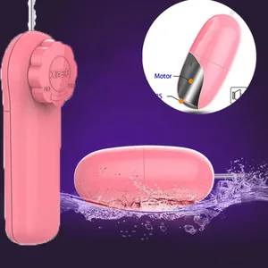 مینی جامپ تخم مرغ ویبراتور ضد آب کنترل از راه دور گلوله ارتعاشی کلیتورال G-Spot Stimulators Masaturbation اسباب بازی جنسی بزرگسالان