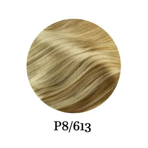 گیره یک تکه راست 10 اینچی با 5 گیره اکستنشن موی انسانی رمی برزیلی گیره اکستنشن مو طبیعی