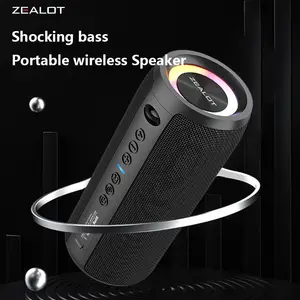 S51 Pro 40W 無線揚聲器戶外便攜式重低音揚聲器 5200mAh 電池 24 小時播放時間大聲立體聲。