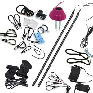 Anell de penis d'electroxoc masculí, estimulació elèctrica, anell de pene de massatge, anell de retard, joguines temàtiques mèdiques, accessoris de productes sexuals