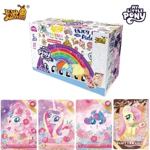 کارت هدیه My Little Pony My Little Card Series Game Rainbow Carto Cartoon Children Toy Orrounding Girl Gift جعبه اصلی