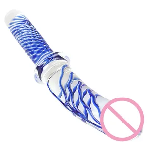 Suuri kristallilasinen dildo iso anaalitulppa seksilelu naisille emättimen hieronta miehille itsetyydytys Penis G-piste klitoris miehet aikuiset