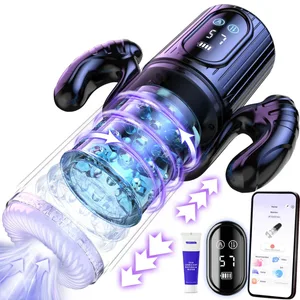 Automatisk stød roterende mandlig masturbator kop suge penis pumpe oral simulation Voksen sex maskiner Erotiske produkter til mænd