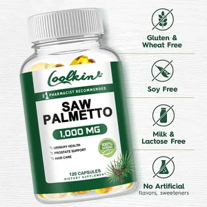 Suplemento Saw Palmetto 1000 Mg - Promueve la salud de la próstata y previene la caída del cabello