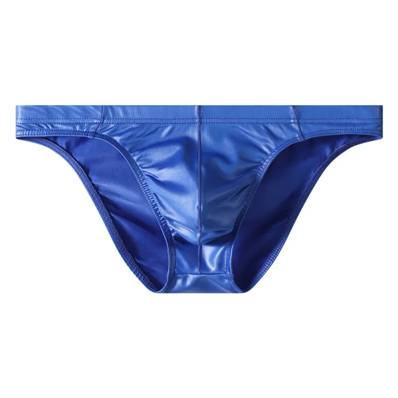 Celana Dalam Pria Celana Dalam Kulit Imitasi Celana Dalam Lingerie Pinggang Rendah Celana Segitiga Minimalis Seksi dan Nyaman