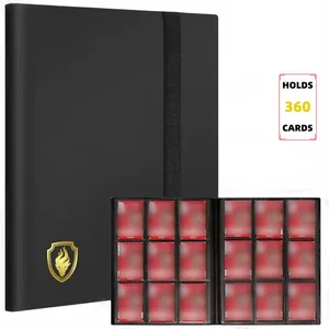 Classeur de cartes à collectionner 9 pochettes, dossier d'album de cartes, classeur de poche à chargement latéral à 360° pour Yugioh Sport et autres TCG