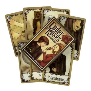 Under The Roses Lenormand 카드 39개 오라클 카드 타로 영어 점술 에디션 데크 Borad Games