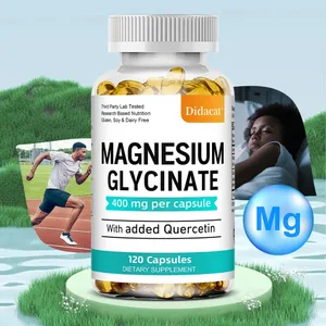 Magnesium Glycinate - med Quercetin Förbättra kardiovaskulär hälsa Minska stress och främja hälsosam sömnmuskeltillväxt