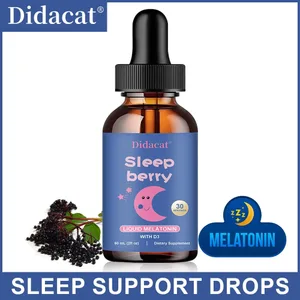 Nestemäinen melatoniini - Seljanmarjan ja D-vitamiinin kanssa - Immuunijärjestelmän unen tuki - Melatoniinitipat