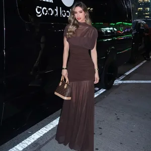 2026 primavera verão elegante vestidos femininos casamento convidado senhoras remendo trabalho tule vestidos dia dos namorados mulher vestidos
