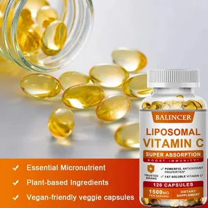 Supplément liposomal de vitamine C – Vitamine C liposomale facilement absorbée, antioxydant, soutient le système immunitaire, favorise la santé de la peau.