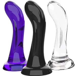 Vibrador realista curvo com ventosa forte, macio e flexível, ponto g, brinquedo sexual para mulheres, homens, preto, roxo, transparente, realista