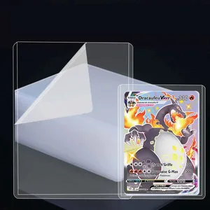 25-150 Buah Pegangan Kartu Keras dengan Lengan Kartu Film Pelindung Pelindung Anti Gores Cocok untuk Kartu Olahraga Bisbol Yugioh Pokemon