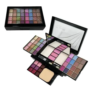 Kit Rias Set Lengkap untuk Wanita Multifungsi Semua Dalam Satu Kotak Baru 46 Warna Lipstik Wajah Eye Shadow Kuas Alis Palet Rias