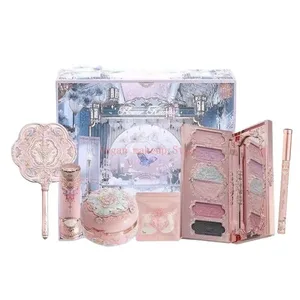 Flowerknows borboleta nuvem colar coleção presente conjunto kit de maquiagem blush batom sombra paleta tudo em uma caixa para mulher