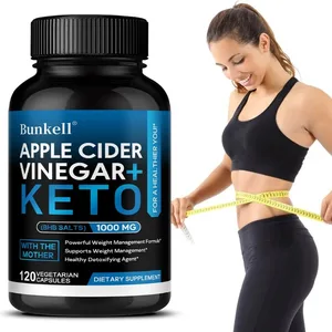 Keto-Apfelessig-Kapseln 1000 mg unterstützen die Stoffwechselfunktion, die Verdauung, das Appetitmanagement und die Körperreinigung