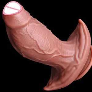 Gerçekçi Eti Cilt Yumuşak Kalın Büyük Yapay Penis Çift Silikon Küçük Penis Kadın Erkek Anal Seks Oyuncak Vantuz Dick Masturbators Horoz