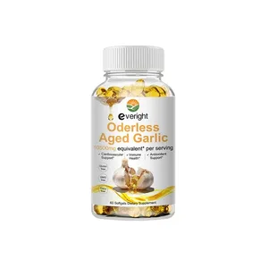 Oude knoflookextractcapsules – geurloze formule met magnesiumchroom B1 en B9 – ondersteunt het immuunsysteem, hart- en cardiovasculaire genezing