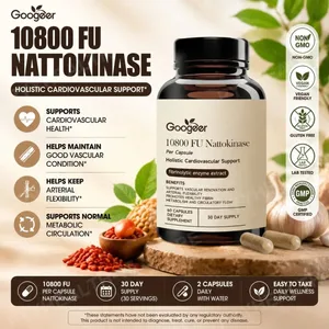 Googeer Advanced Enzyme CoQ10 Formula Capsules Clean Vegan Non GMO อาหารเสริมสนับสนุนสุขภาพรายวัน 60 แคปซูลใช้งานง่าย