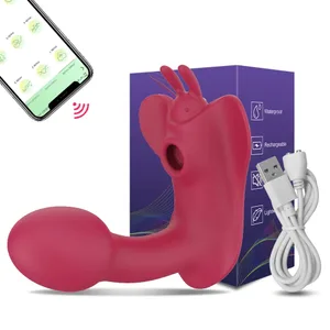 G Spot Suck Bluetooth APP Dildo Vibrator Clitoris Sucker Stimulator Clitoris Femeie Telecomanda Jucării Sexuale pentru Femei Cuplu