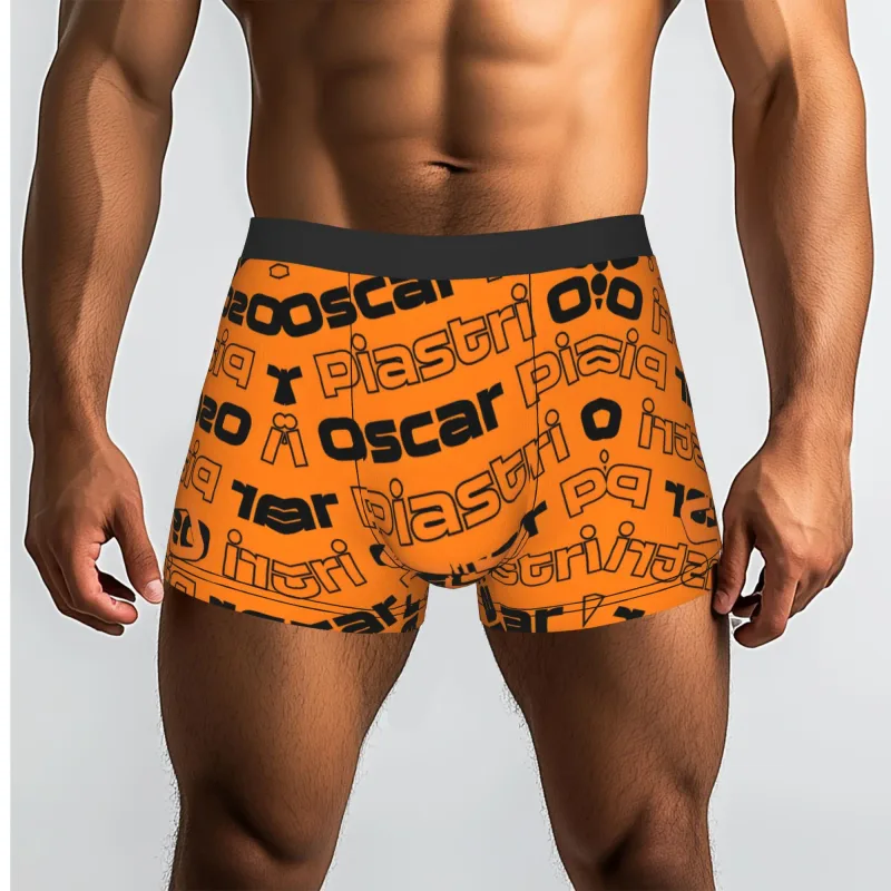 Novità O-Oscar P-Piastri OP 81 Boxer Pantaloncini Mutandine Mutande maschili Traspirante Australian F1 Racing Driver Slip Intimo