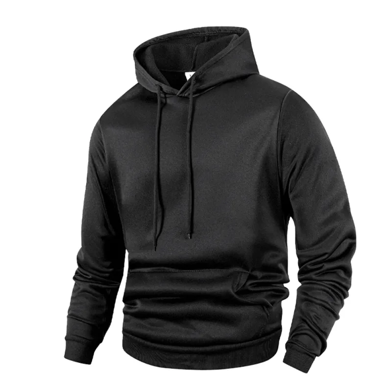 ผู้ชาย Casual Thicken Hoodies ฤดูใบไม้ร่วงฤดูหนาวเสื้อแขนยาวแฟชั่นหลวมสีทึบเสื้อกันหนาวฤดูใบไม้ผลิ WARM กลางแจ้ง Hoody