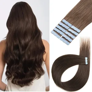 Macchina Remy Mini nastro invisibile per capelli umani veri nelle estensioni Trama della pelle per capelli laterali da donna 10 pezzi Uso quotidiano Indossare