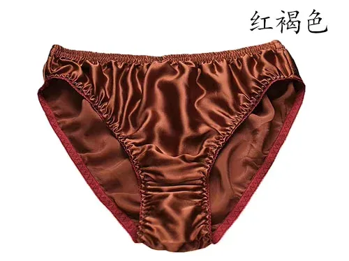 Venta caliente 100% de seda de morera para hombre Boxer de seda Natural bragas masculinas de Color sólido XXL calzoncillos para hombre ropa interior