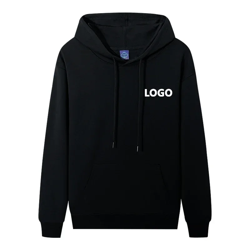 Skræddersyet 60% bomuld hættetrøje Mænd Mode Langærmede Sweatshirts Kvinder Personlighed Trykt Streetwear Hættetrøje Sudaderas
