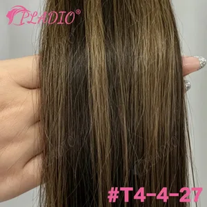 100 % menneskehårtape i extensions 20 stk 50 g Remy Skin Weft Sømløs Usynlig Silkeaktig Rette Tykke Ender for Bryllupskvinner