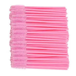 500Pcs Eyelash Brushes Eyelash Extension Brush Mascara Wands Applicators لوازم آرایشی برای مژه ابرو عمده فروش